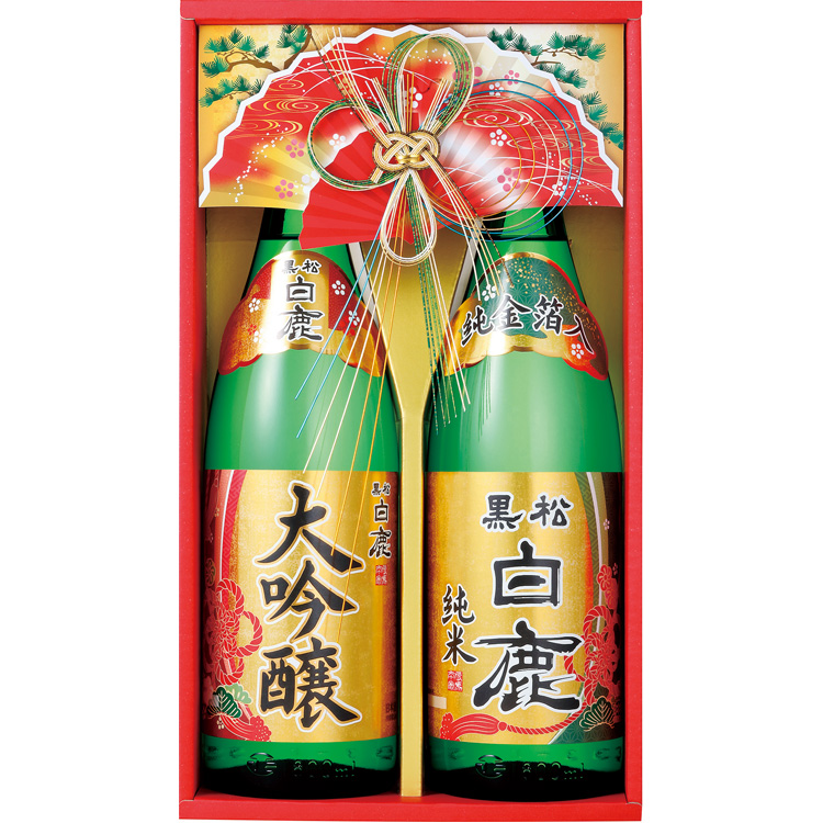 菊正宗 大吟醸 純金箔入り 720ml 2本 ギフトセット 2023年11月製造 - 酒