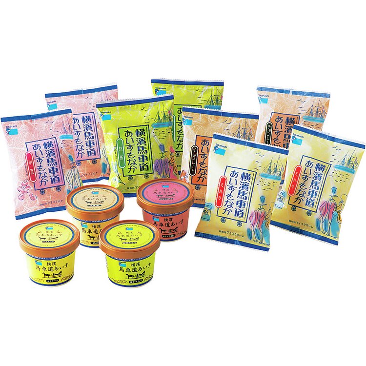 横濱馬車道もなか＆あいすセット