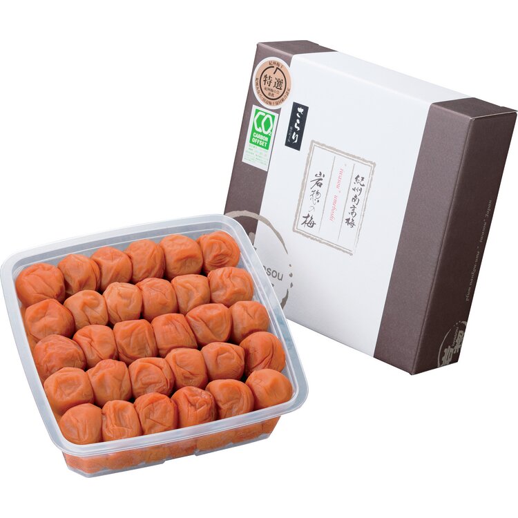 ＜岩惣＞紀州産南高梅「さらり」うす塩味（塩分約３％）