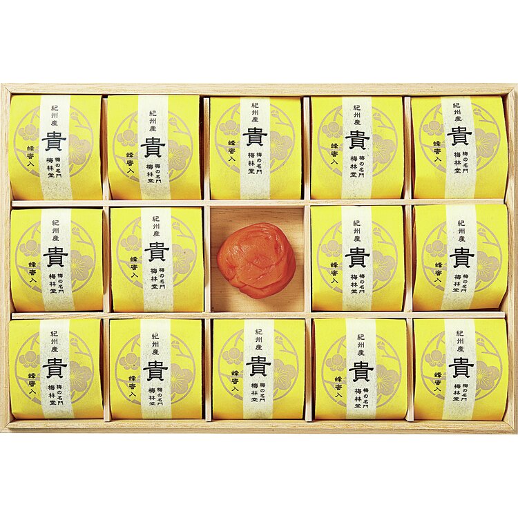 ＜梅林堂＞紀州蜂蜜入り梅干「貴梅」　ＢＰ５０