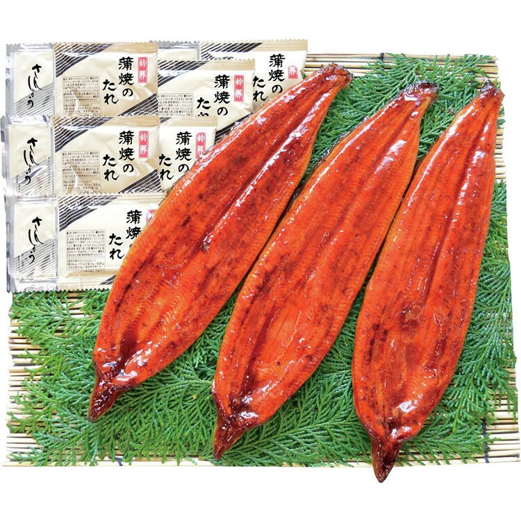＜双葉水産＞鹿児島県大隅産うなぎ蒲焼３尾詰合せ