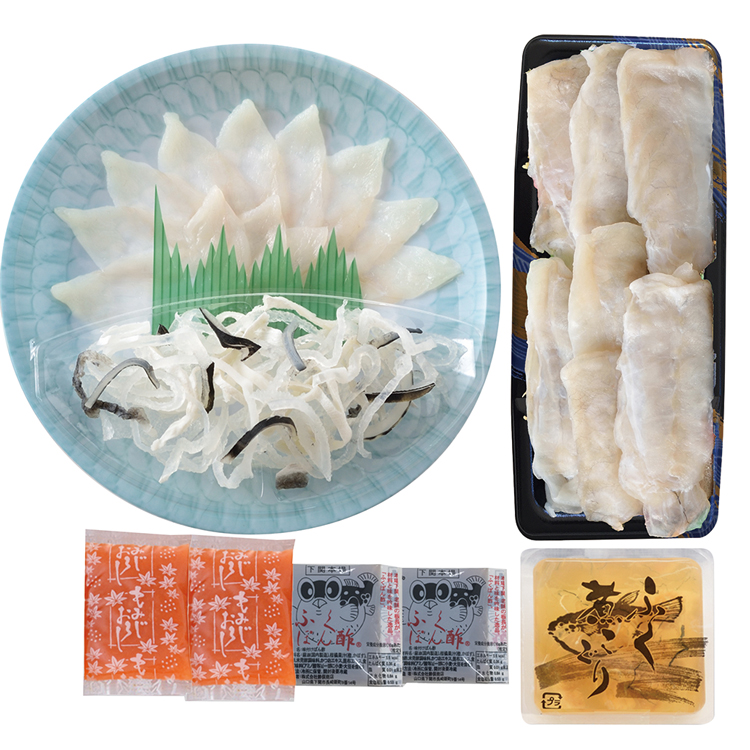 ＜関とら本店＞とらふく刺身・とらふくすき身冷しゃぶセット