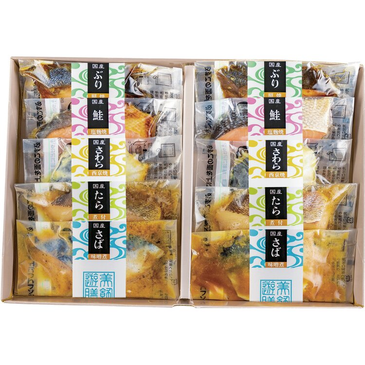 レンジで簡単　国産お魚の煮魚・焼魚詰合せ