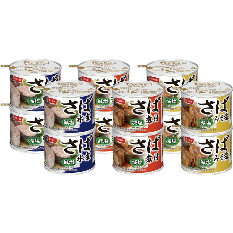 ＜ニッスイ＞減塩さば１２缶セット