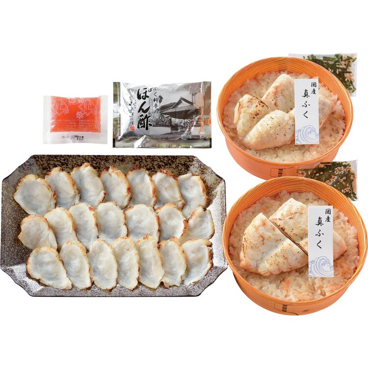 ＜みもすそ川別館＞ふく料亭のふく海鮮ご飯セット