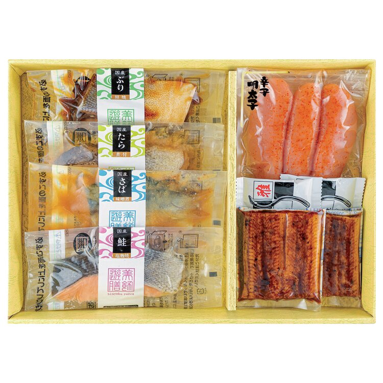 国産煮魚・焼魚・うなぎ・辛子明太子詰合せ