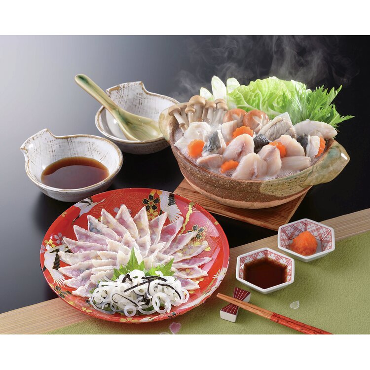＜関とら本店＞ふく刺身とふくちりセット