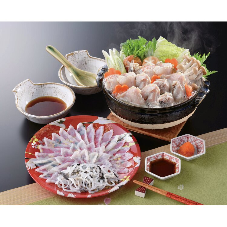 ＜関とら本店＞とらふく刺身とふくちりセット