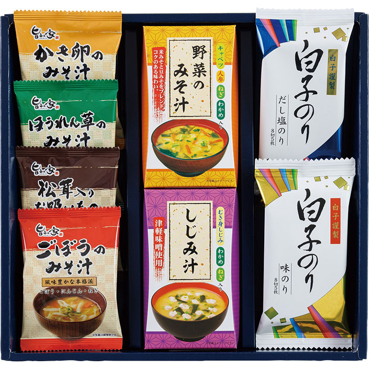 白子のり　海苔・お味噌汁詰合せ