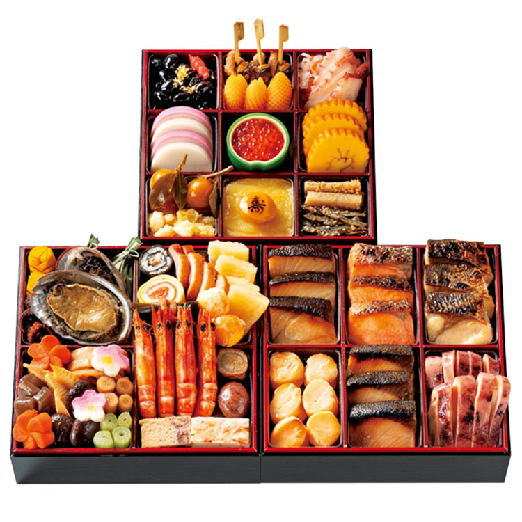 ４５＜日本料理　魚久＞監修おせち料理　三段重