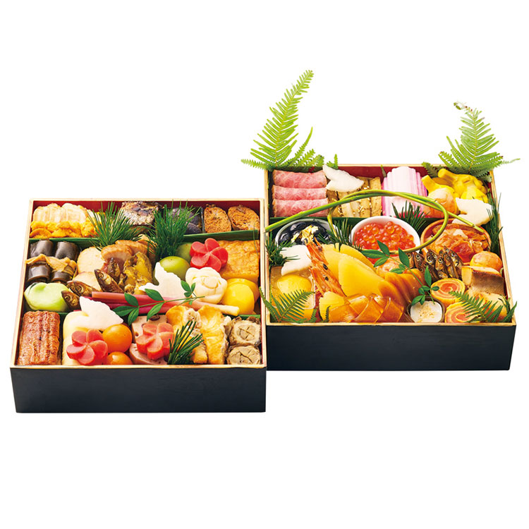 ７７＜京懐石　美濃吉本店　竹茂楼＞おせち　二段重（４０品目）