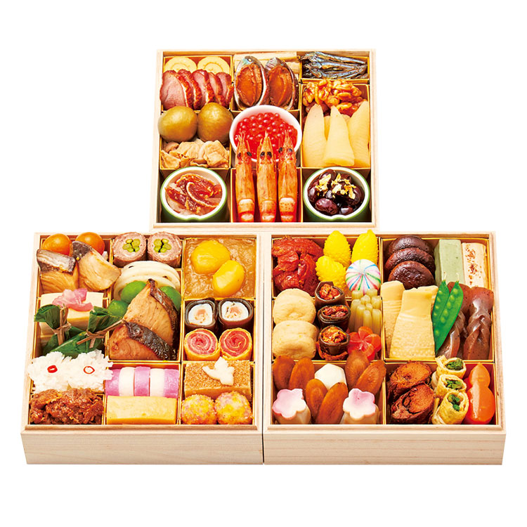 ８１＜京料理　美濃吉＞おせち料理　三段重（４９品目）