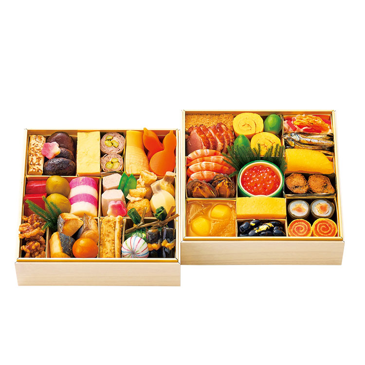 ２１２＜京料理　美濃吉＞おせち料理　二段重（３７品目）