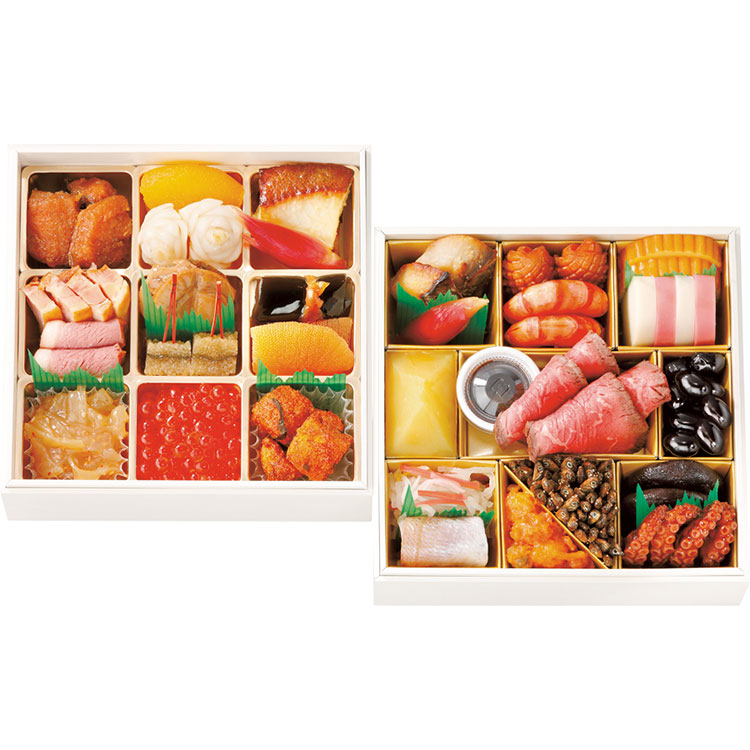 ３０７＜日本料理　なだ万＞監修冷凍二段重「正月万菜」（冷凍）