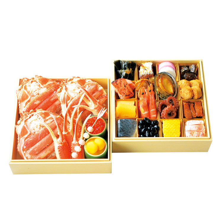 ３２２＜日本料理一乃松＞福かにおせち二段（冷凍）
