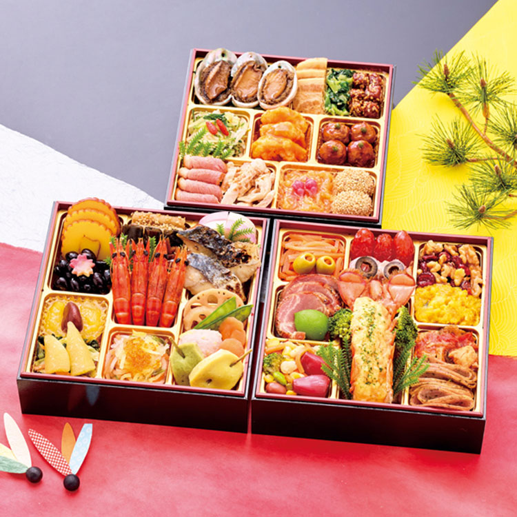 ３４２＜三饗美麗東京銘店＞監修和洋中コラボ三段重（冷凍）