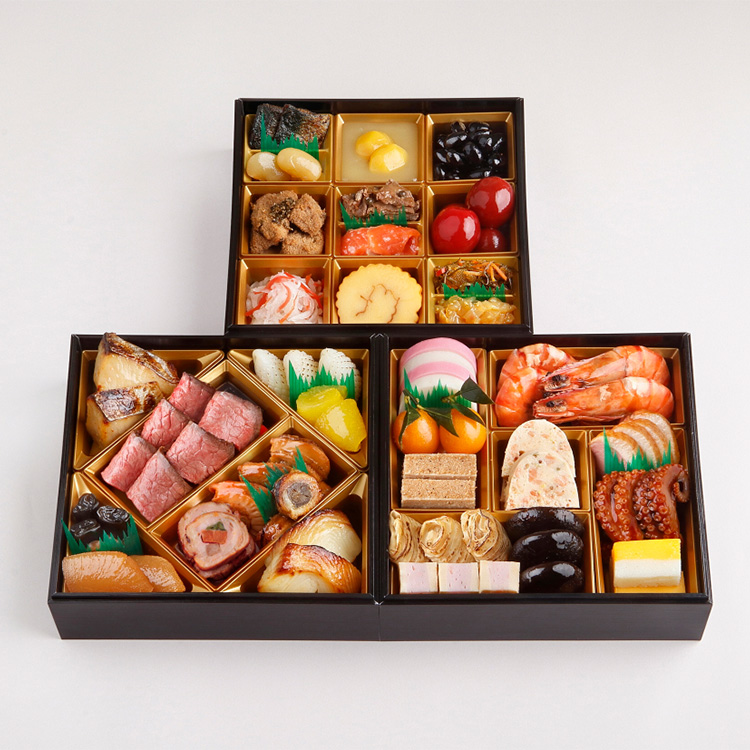 ５１９＜日本料理　なだ万＞冷凍おせち三段重「景福」（冷凍）