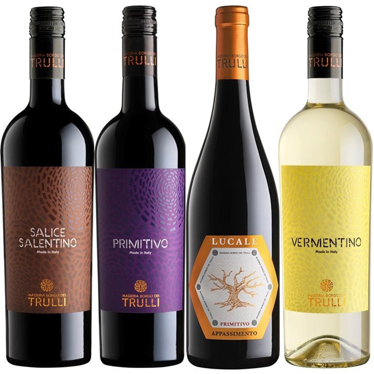 ワイン 全て金賞を受賞した南イタリアワイン赤白４本セット|小田急百貨店オンラインショッピング