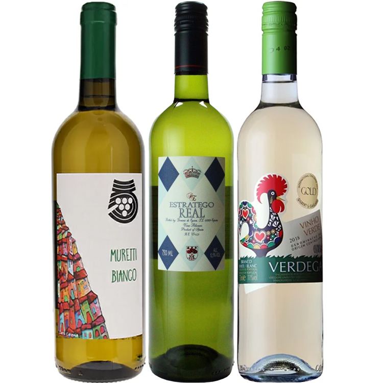 地中海のスッキリ白ワイン　３本セット