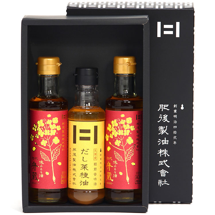 ［肥後製油］だし菜種油１８０Ｇ×１本初代弁蔵１８０Ｇ×２本