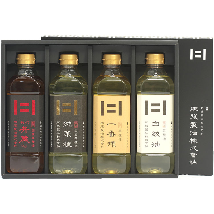 ［肥後製油］肥後選りすぐり詰合せ４本セット