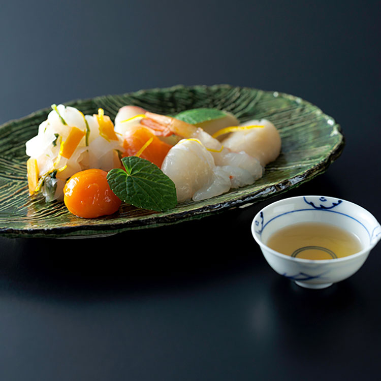 ［下鴨茶寮］料亭の昆布〆　漁味（３人前）