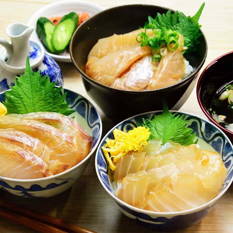 ［よか魚］クエと鯛の漬け丼