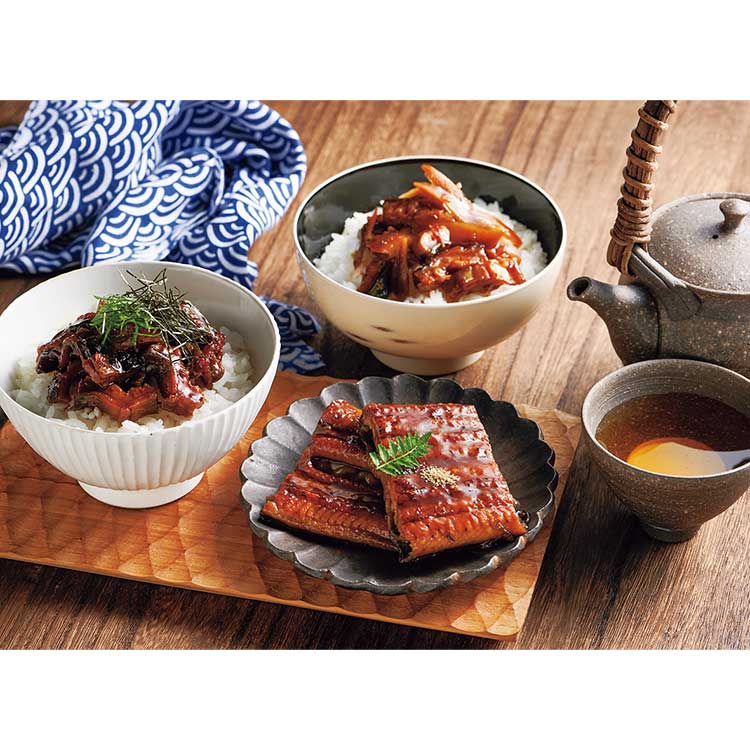 鰻楽　九州産うなぎ蒲焼バラエティセット　Ｃ４Ｇ２Ｂ２