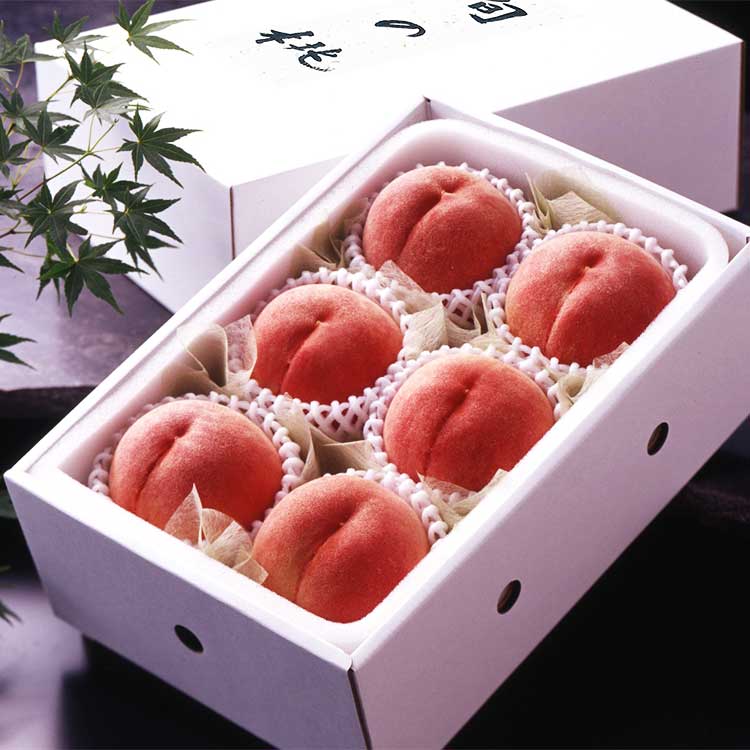 長野県産　旬の桃　６玉（１．５ｋｇ）