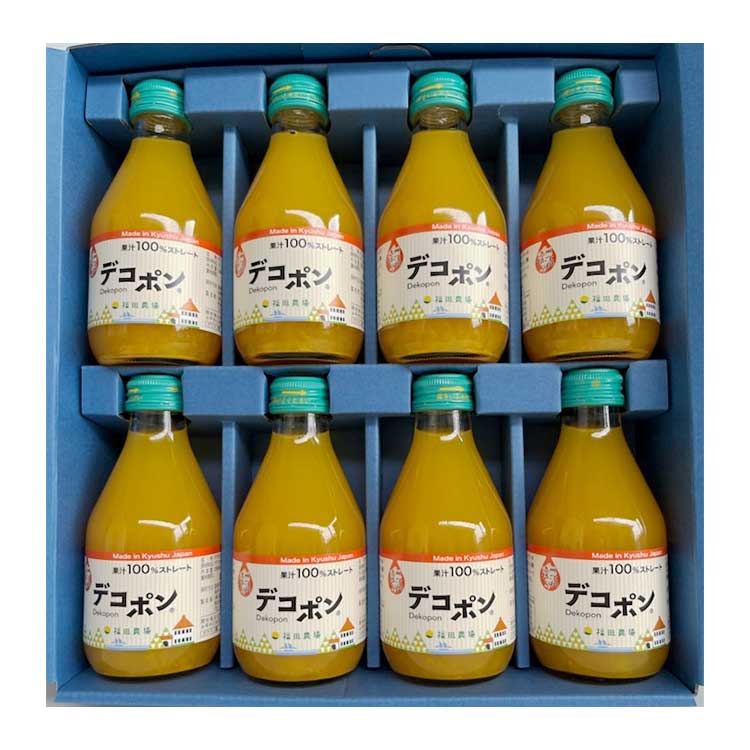 熊本「福田農場」　九州まるごとしぼりデコポン８本セット