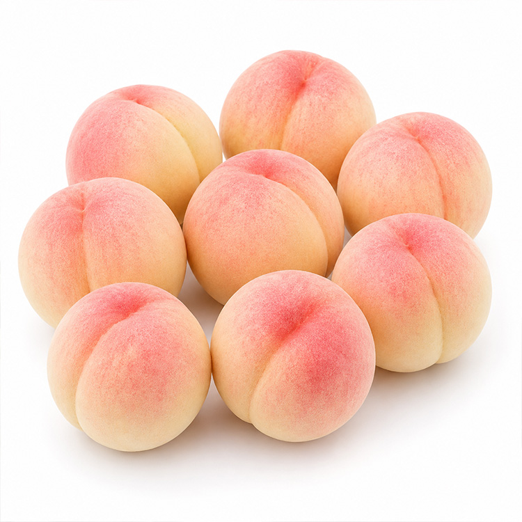 【８月上旬以降】さくら白桃　８～９玉／２．５ｋｇ【青秀以上】
