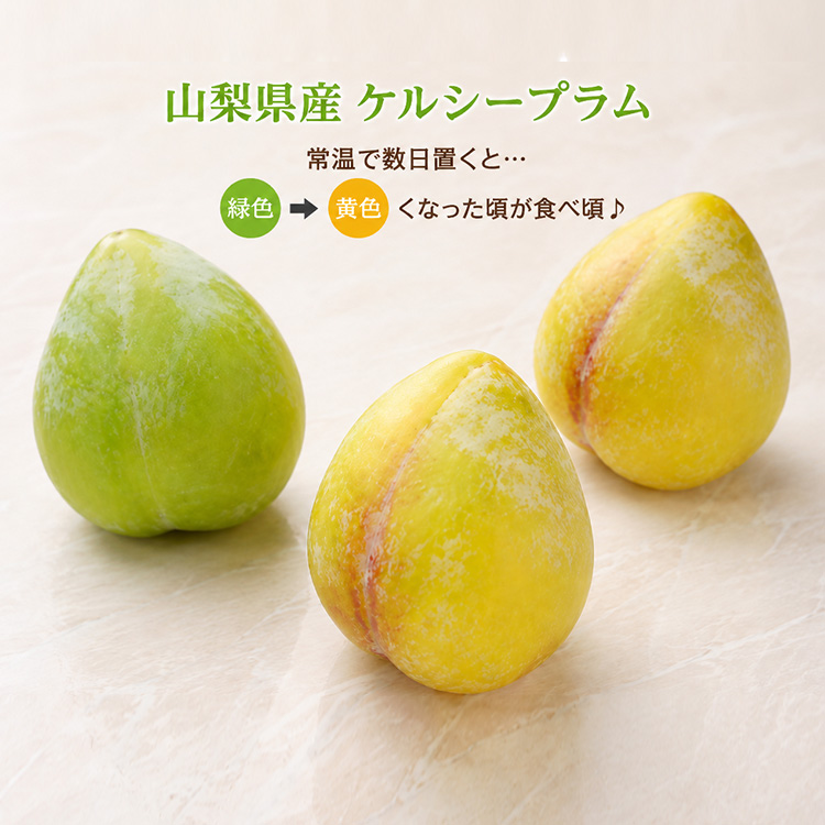 【受注販売】山梨県産「ケルシー」２５０ｇ以上×４【８月中旬】