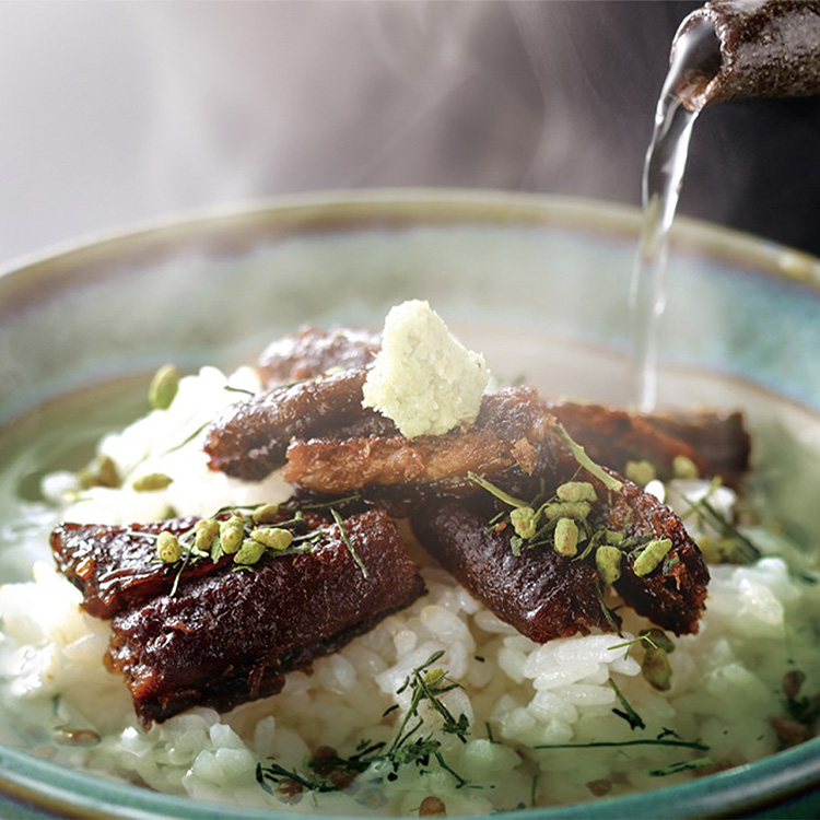 京都・京料理「舞坂」京のうなぎ茶漬けぶぶ茶鰻セット　ＹＴ－３