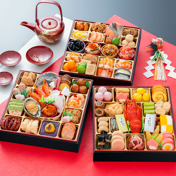 千賀屋謹製　迎春おせち料理「彩華千」和洋折衷三段重