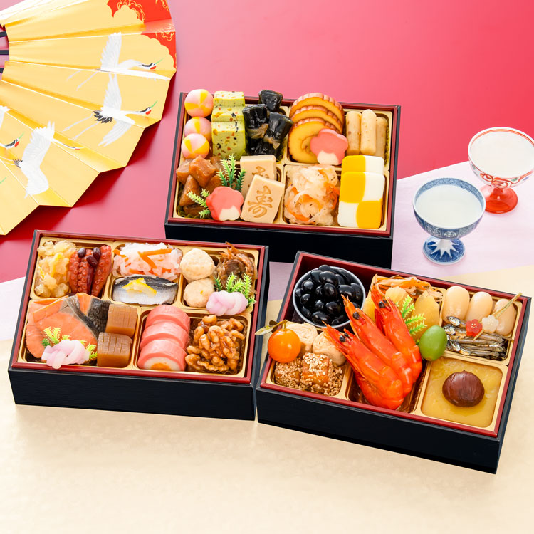 千賀屋謹製　迎春おせち料理「金千華」和風三段重