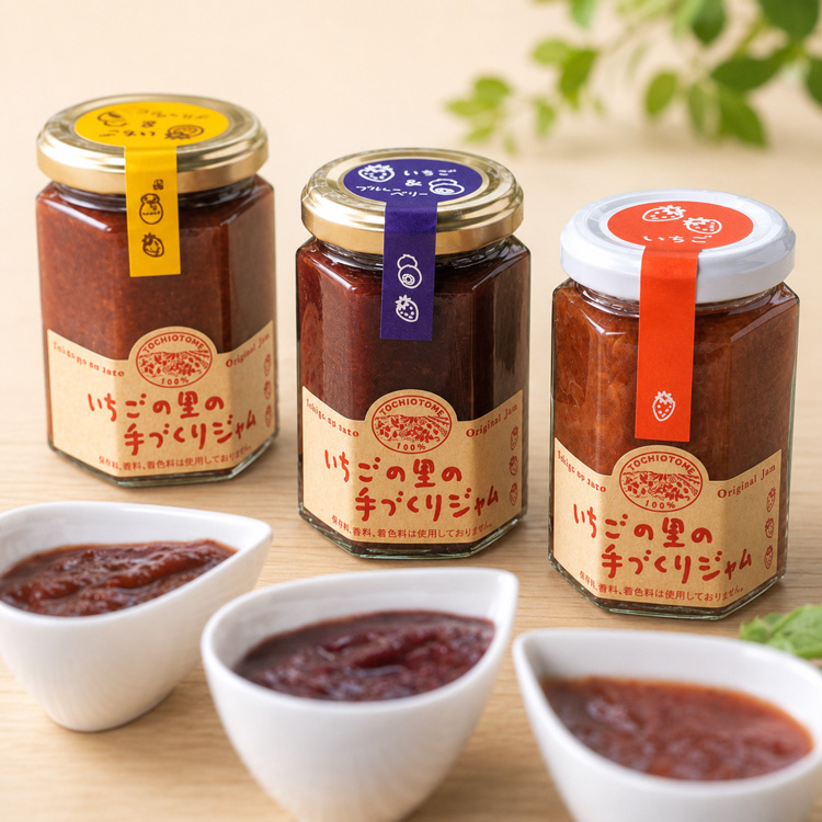 いちごの里　いちごの里の手づくりジャム３種セット
