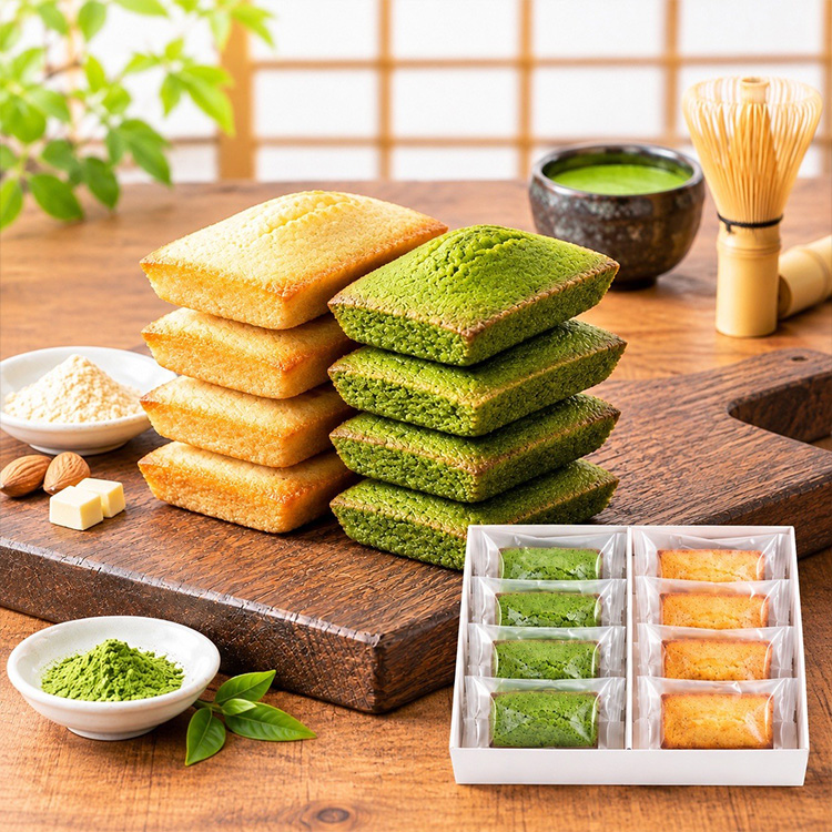 和フィナンシェセット　静岡抹茶＆讃岐和三盆糖