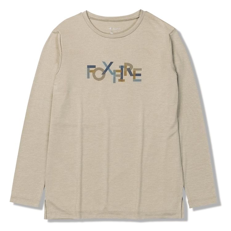 ★［フォックスファイヤー］ＴＳ　ＥＸストレッチロゴクルー　（Ｗｏｍｅｎ’ｓ／８２１５５６７）
