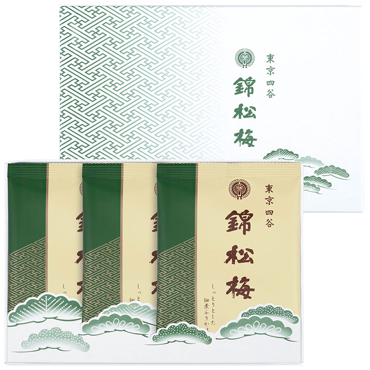 ［錦松梅］袋入（６０ｇ×３袋・ギフト箱）