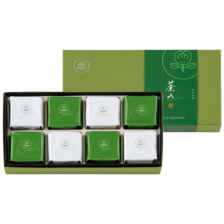 ［菓匠　清閑院］宇治抹茶エンガディナー　茶み（８個入）