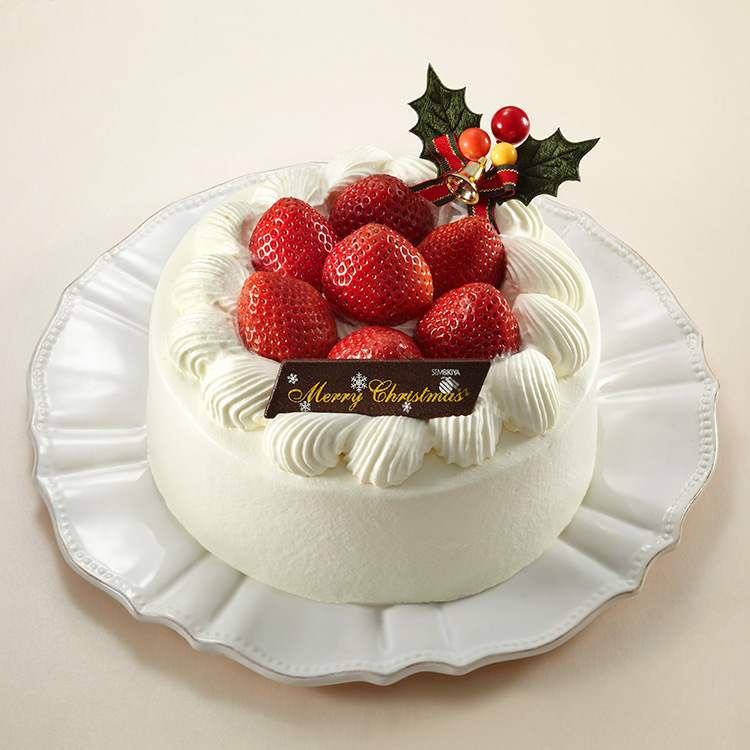 京橋千疋屋 Xmas苺ショートケーキ 直径約12cm 小田急のクリスマスケーキ 新宿店お渡しケーキ １２月２４日 ２５日 雑記帳