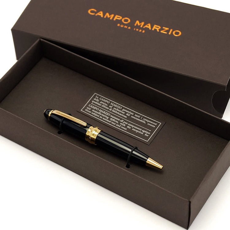  カンポマルツィオ ［CAMPO MARZIO］MINNYボールペン K326 ブラック ［ＣＡＭＰＯ ＭＡＲＺＩＯ］ＭＩＮＮＹボールペン Ｋ３２６