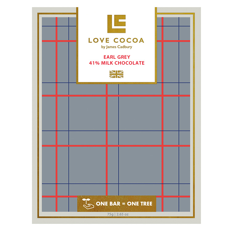 ［LOVE COCOA］アールグレイ 41％ ミルクチョコレート 小田急のバレンタイン