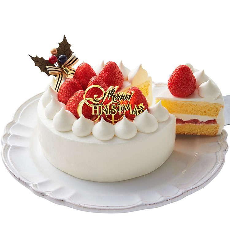 ＜小田急＞ モロゾフ 61 クリスマスストロベリーショートケーキ15cm ６１ クリスマスストロベリーショートケーキ１５ｃｍ画像