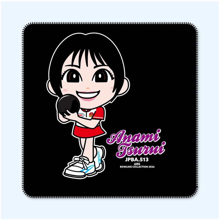人気女子プロボウラー　鶴井亜南　レザーパッド