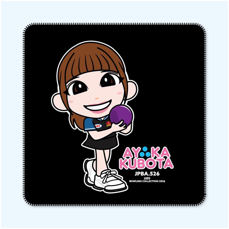 人気女子プロボウラー　久保田彩花　レザーパッド