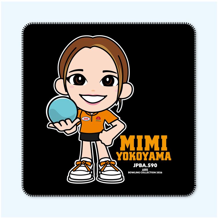 人気女子プロボウラー　横山実美　レザーパッド