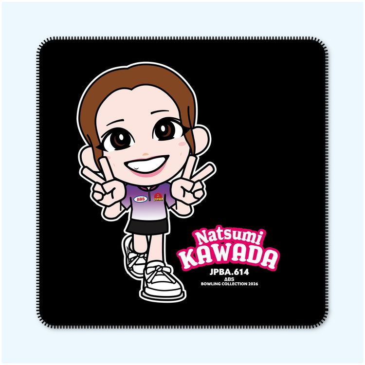 人気女子プロボウラー　川田菜摘　レザーパッド