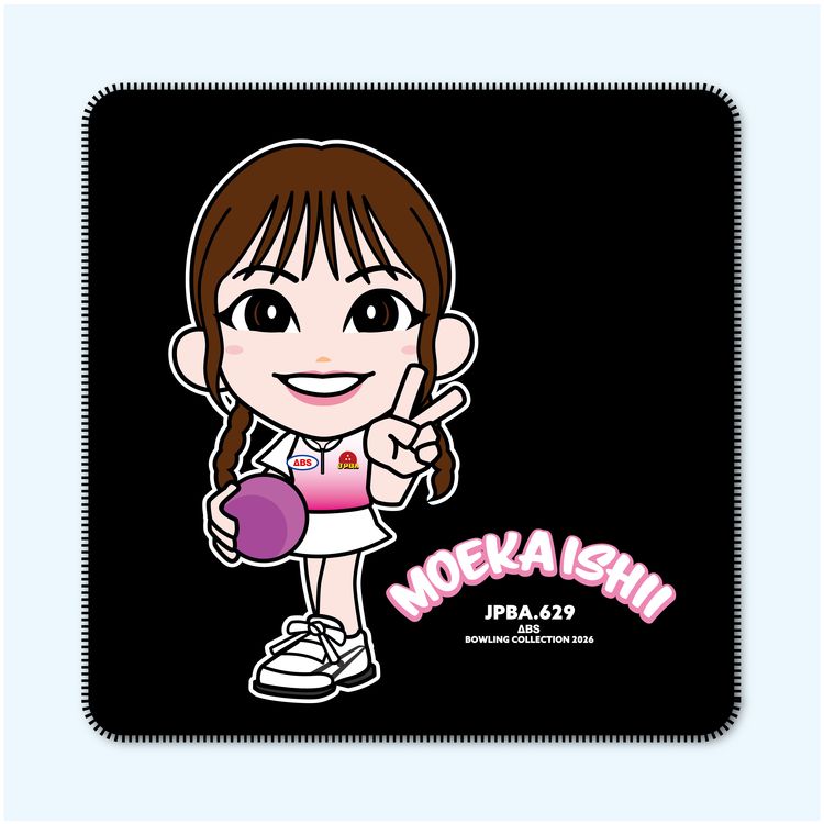 人気女子プロボウラー　石井萌佳　レザーパッド