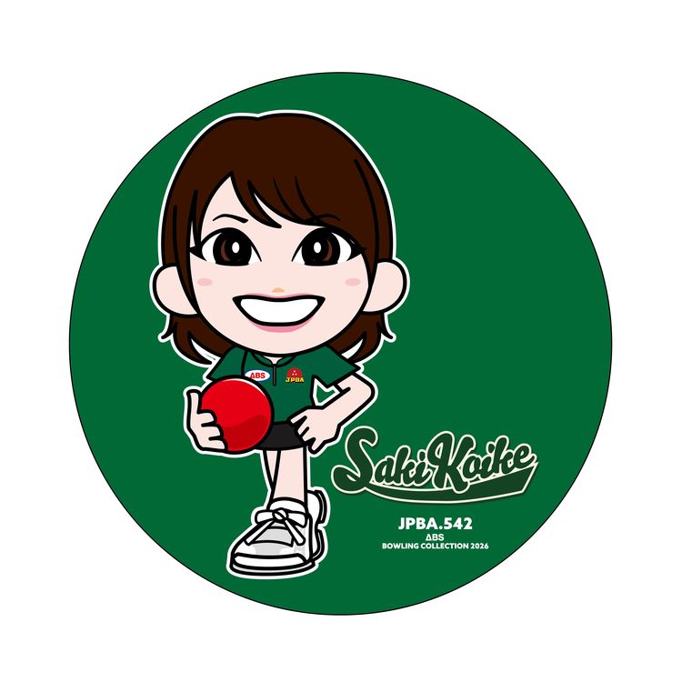 人気女子プロボウラー　小池沙紀　ステッカー